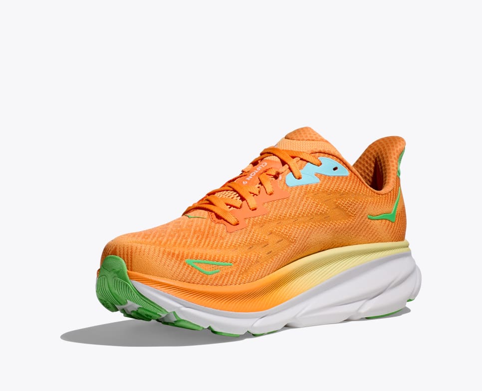 HOKA Men's Clifton 9 Wide - Solar Flare/Sherbet – Key Power Sports Malaysia