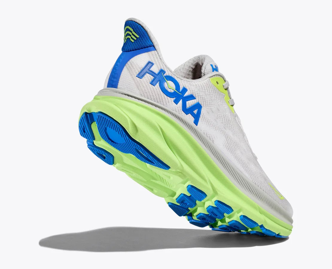 HOKA Men's Clifton 9 2E Width - Stardust / Electric Cobalt