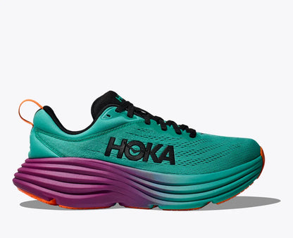 HOKA Men's Bondi 8 - Electric Aqua/Black