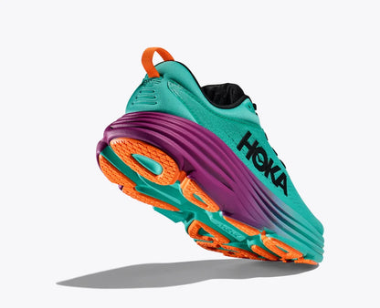 HOKA Men's Bondi 8 - Electric Aqua/Black