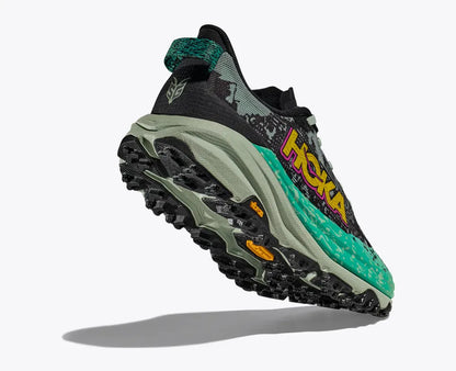 HOKA Women's Speedgoat 6 - Black/Aloe Vera