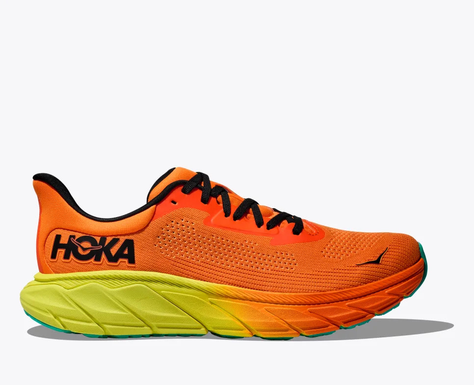 HOKA Men's Arahi 7 - Electric Tangerine/Black