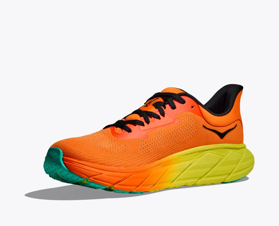 HOKA Men's Arahi 7 - Electric Tangerine/Black