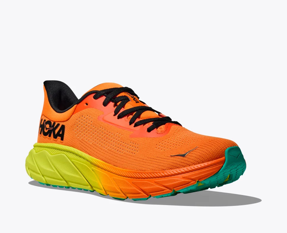 HOKA Men's Arahi 7 - Electric Tangerine/Black