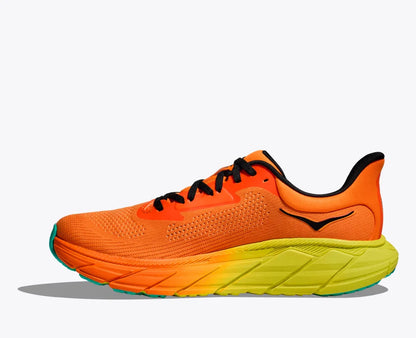 HOKA Men's Arahi 7 - Electric Tangerine/Black