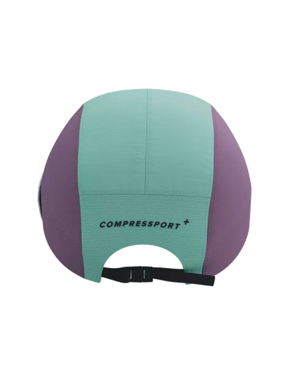 Compressport Unisex's 5 Panel Light Cap - Shell Blue/Grape