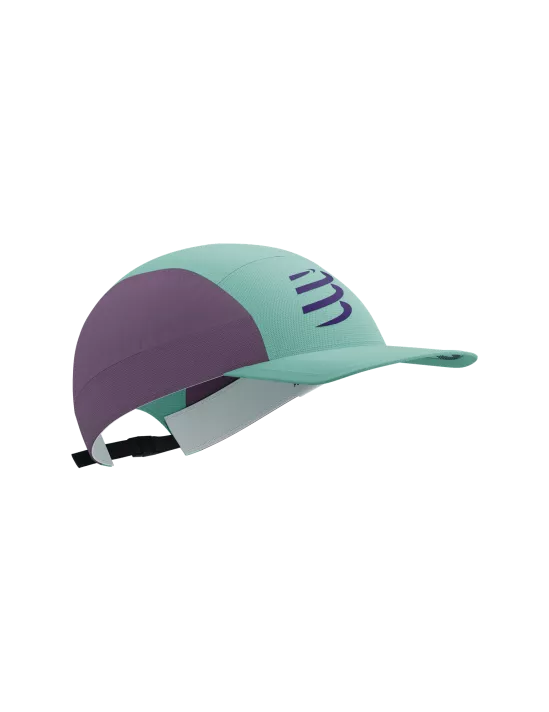 Compressport Unisex's 5 Panel Light Cap - Shell Blue/Grape