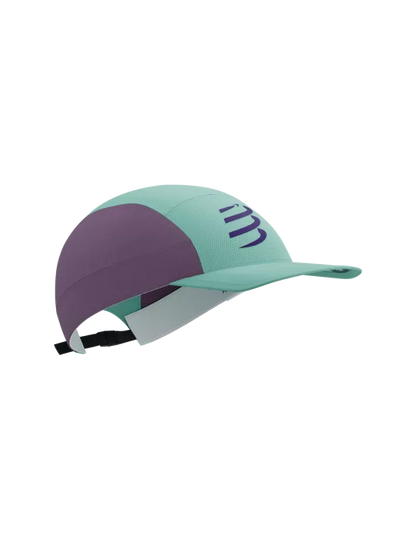 Compressport Unisex's 5 Panel Light Cap - Shell Blue/Grape