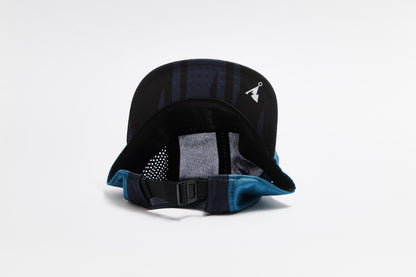 VAGA Feather Racing Cap - Navy Blue/Teal/Black