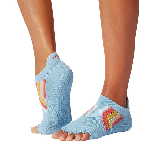 TOESOX Grip Half Toe Low Rise - Vibrancy