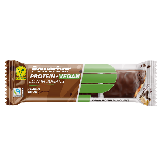 PowerBar PROTEIN+ VEGAN Low in Sugars 42g - Peanut Chocolate