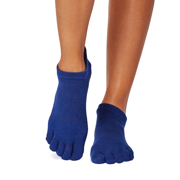 TOESOX Grip Full Toe Low Rise - Deep Navy