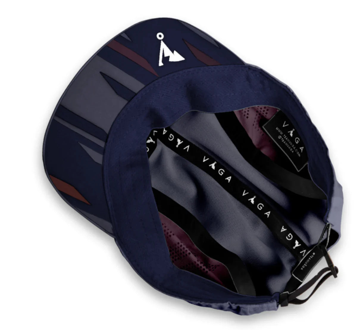 VAGA Feather Racing Cap - Plum/Slate Blue