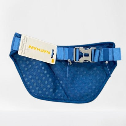 Nathan Pinnacle FeatherLite Belt - Sailor Blue/Reflective Silver