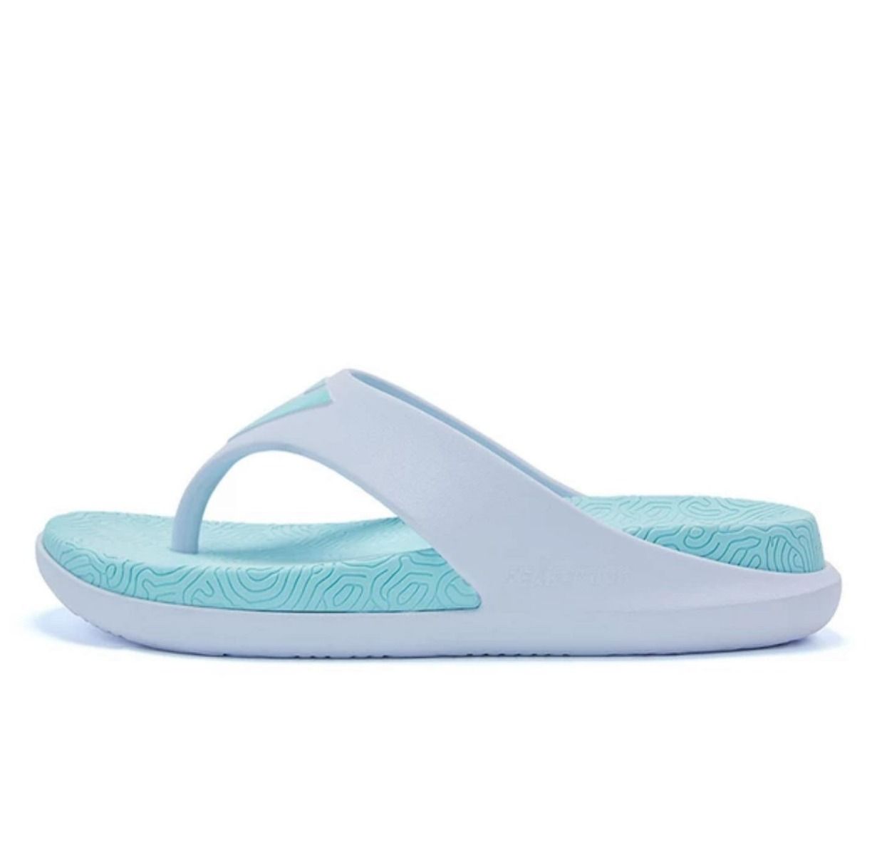 PEAK Men's Taichi Flip Flops - White/Ice Blue