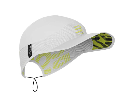 Compressport Unisex's Pro Racing Cap - White/Evening Primrose