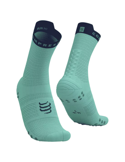 Compressport Unisex's Pro Racing Socks v4.0 Run High - Shell Blue/Purple