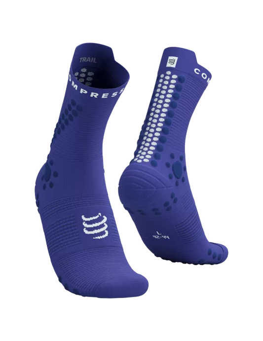 Compressport Unisex's Pro Racing Socks v4.0 Trail - Dazz Blue/Blues