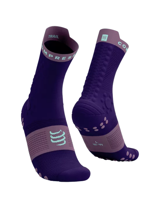 Compressport Unisex's Pro Racing Socks v4.0 Trail - Purple/Grape