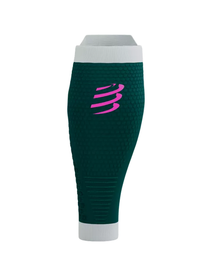 Compressport Unisex's R2 3.0 Calf Sleeve - Storm/White: