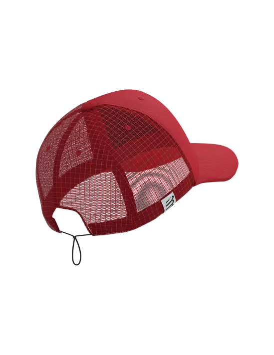 Compressport Unisex's Racing Trucker Cap - Samba/Core Red