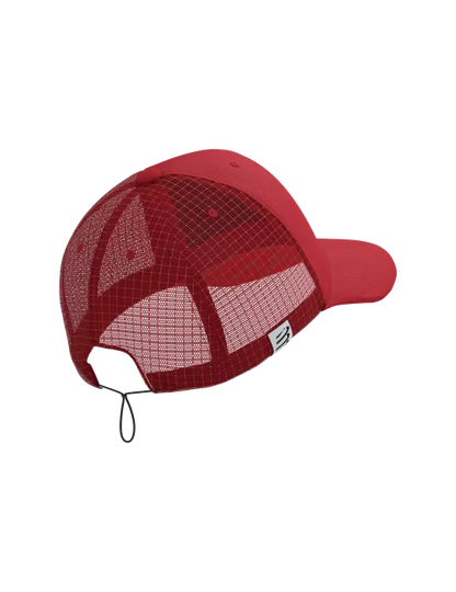 Compressport Unisex's Racing Trucker Cap - Samba/Core Red