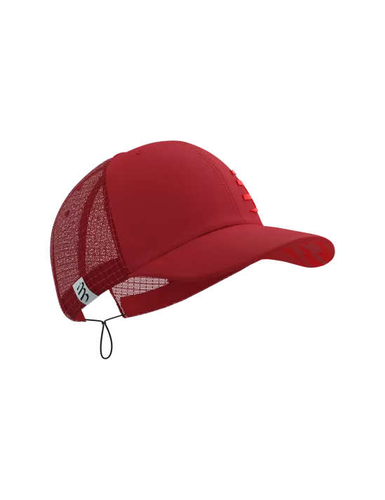 Compressport Unisex's 5 Panel Light Cap - Core Red/Samba