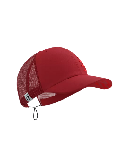 Compressport Unisex's 5 Panel Light Cap - Core Red/Samba