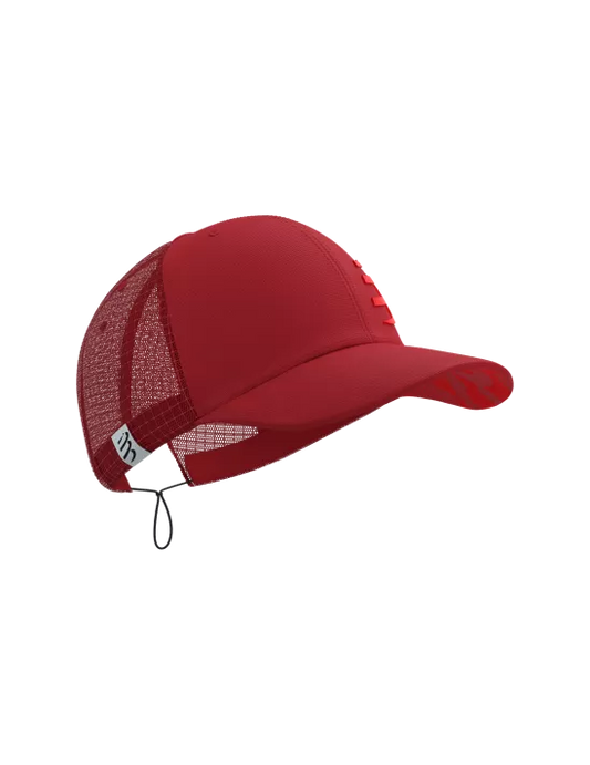 Compressport Unisex's 5 Panel Light Cap - Core Red/Samba