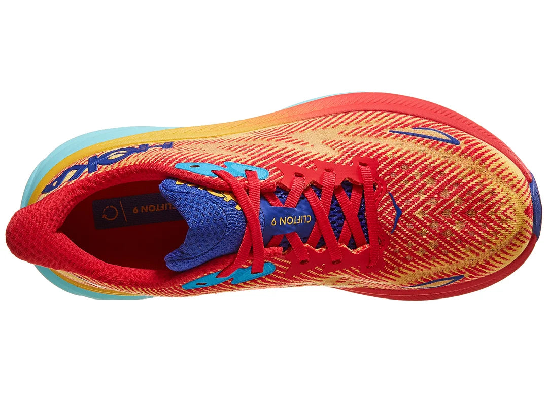 HOKA Women's Clifton 9 - Cerise/Cloudless