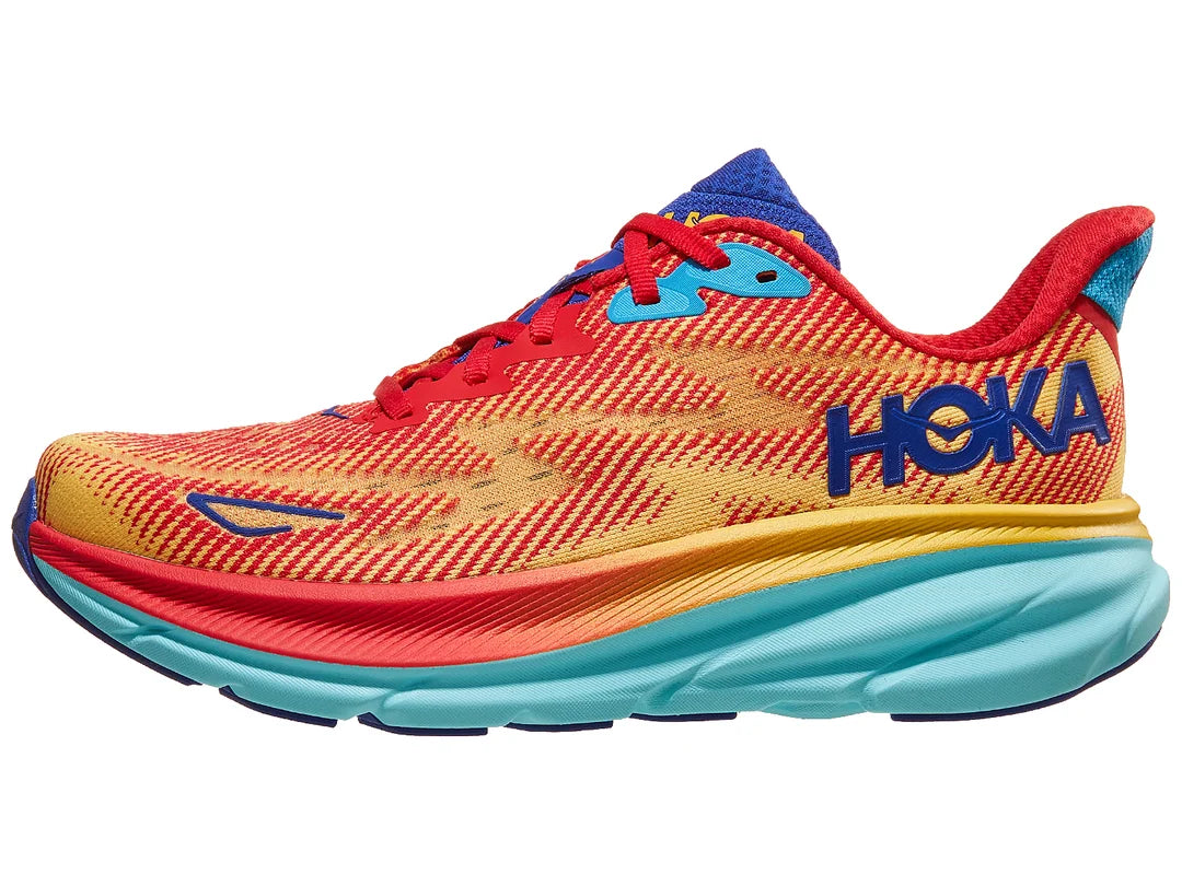 HOKA Women's Clifton 9 - Cerise/Cloudless – Key Power Sports Malaysia