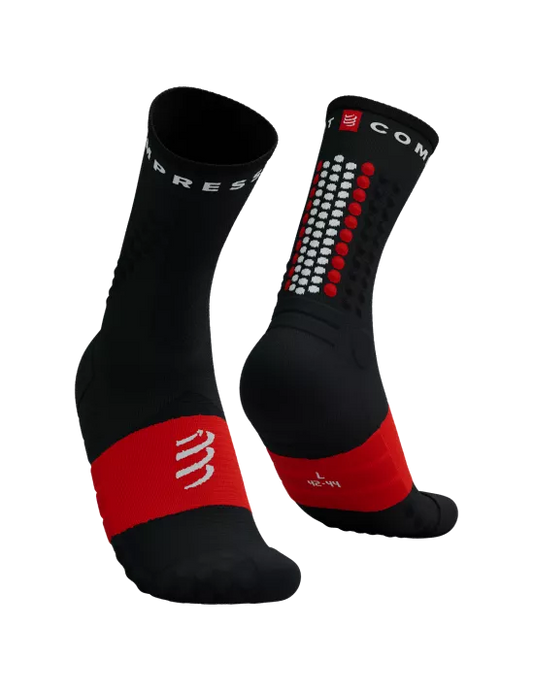 Compressport Unisex's Ultra Trail Sock v2.0 - Black/Red