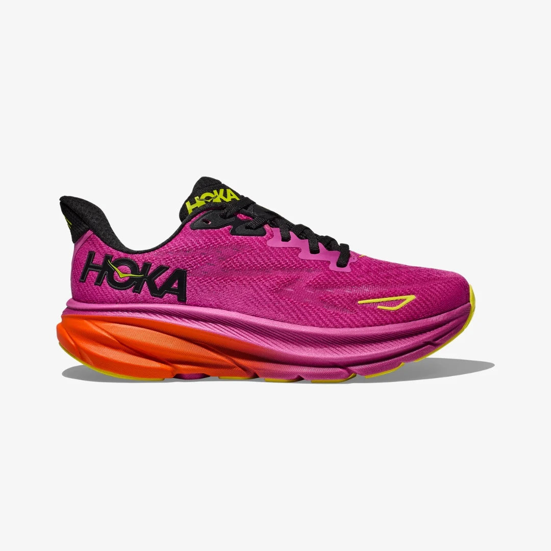 HOKA Women's Clifton 9 - Fushia/Black