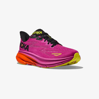 HOKA Women's Clifton 9 - Fushia/Black