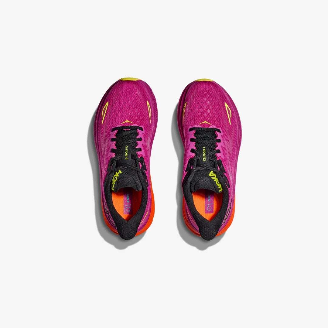 HOKA Women's Clifton 9 - Fushia/Black