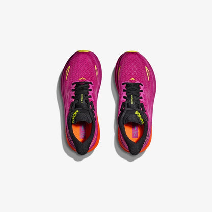 HOKA Women's Clifton 9 - Fushia/Black