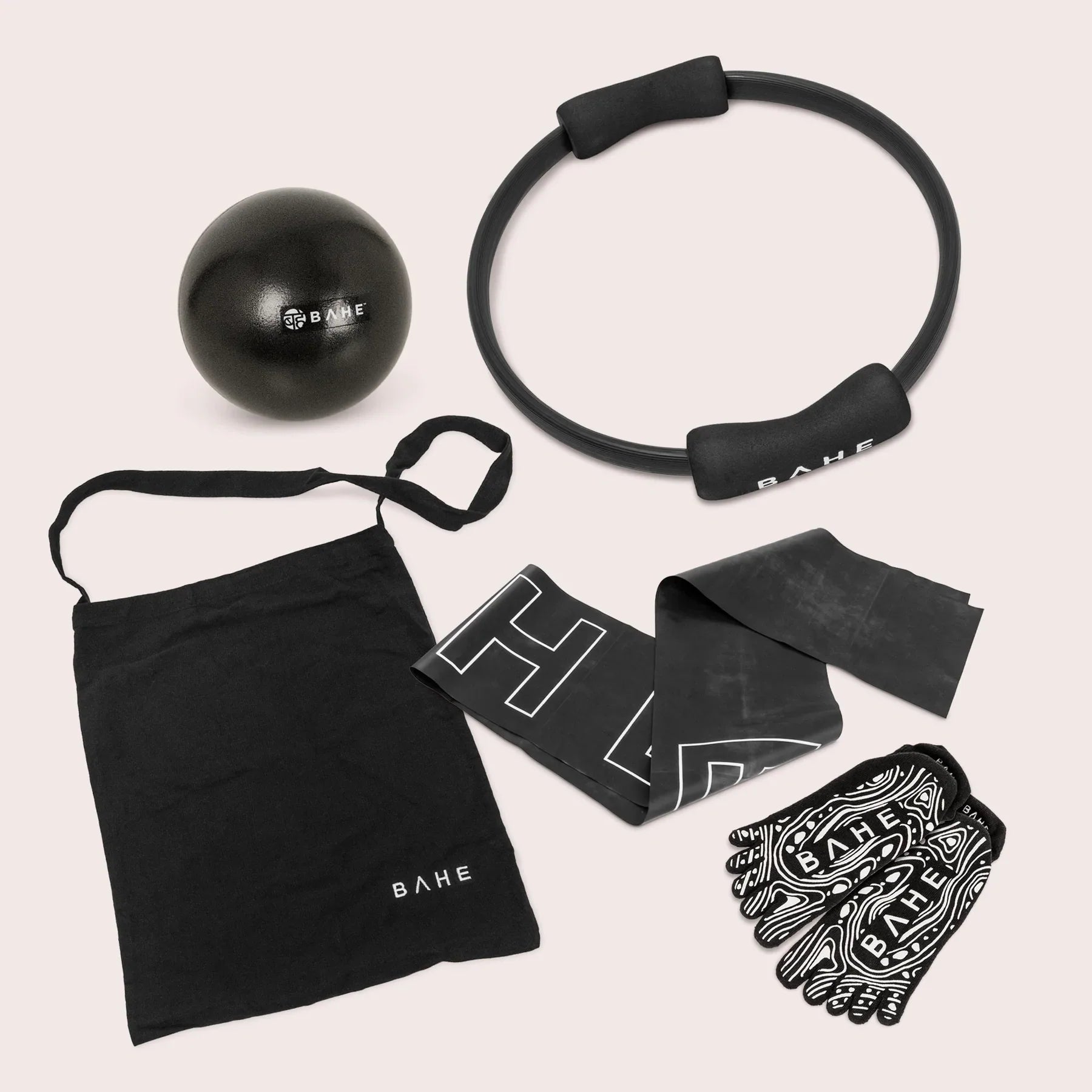 BAHE Pilates Essentials (Ring, Socks, Ball, Tote Bag) - Black/White – Key  Power Sports Malaysia