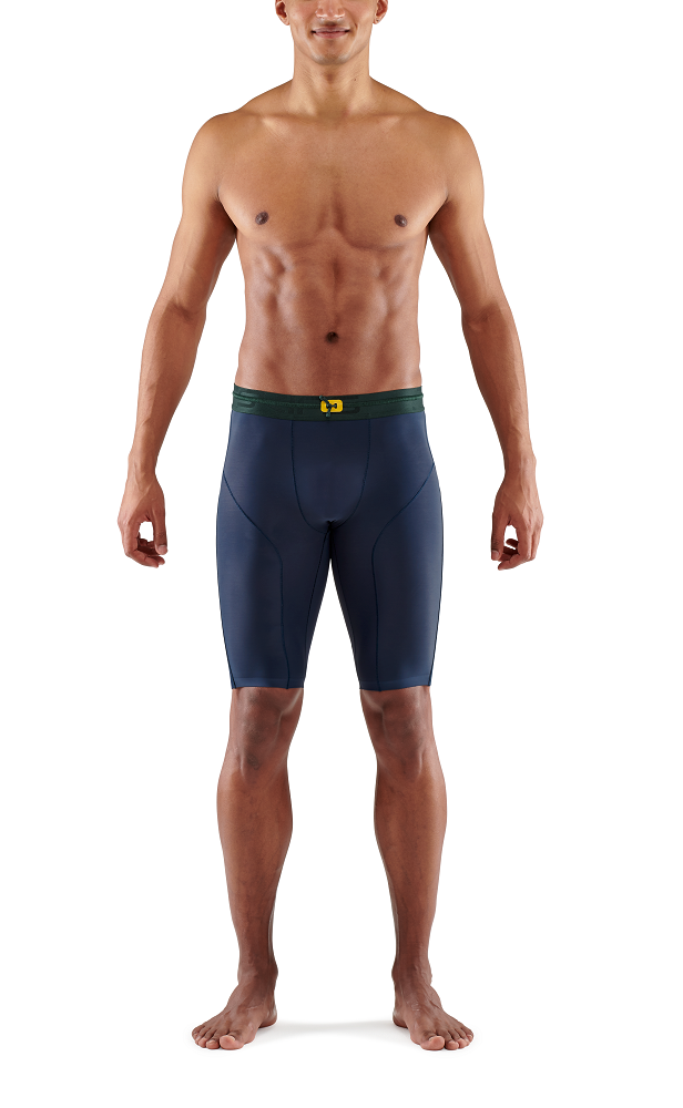 SKINS Men's Compression Half Tights 5-Series - Battleship