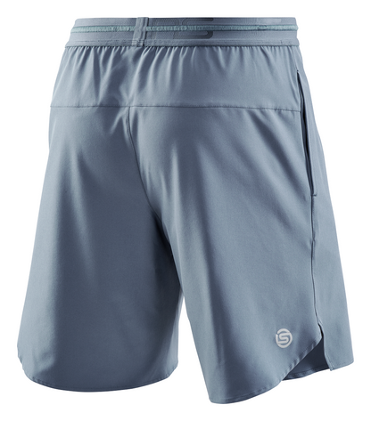 SKINS Men's Activewear X-Fit Shorts 3-Series - Blue Grey