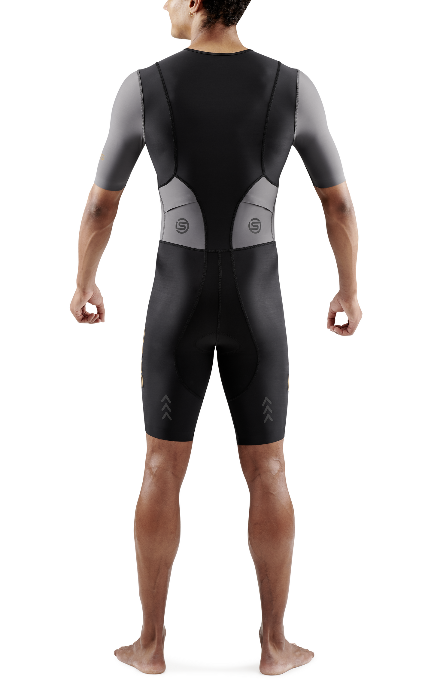 Skins Men's TRI Brand S/S Tri Suit - Black/Carbon